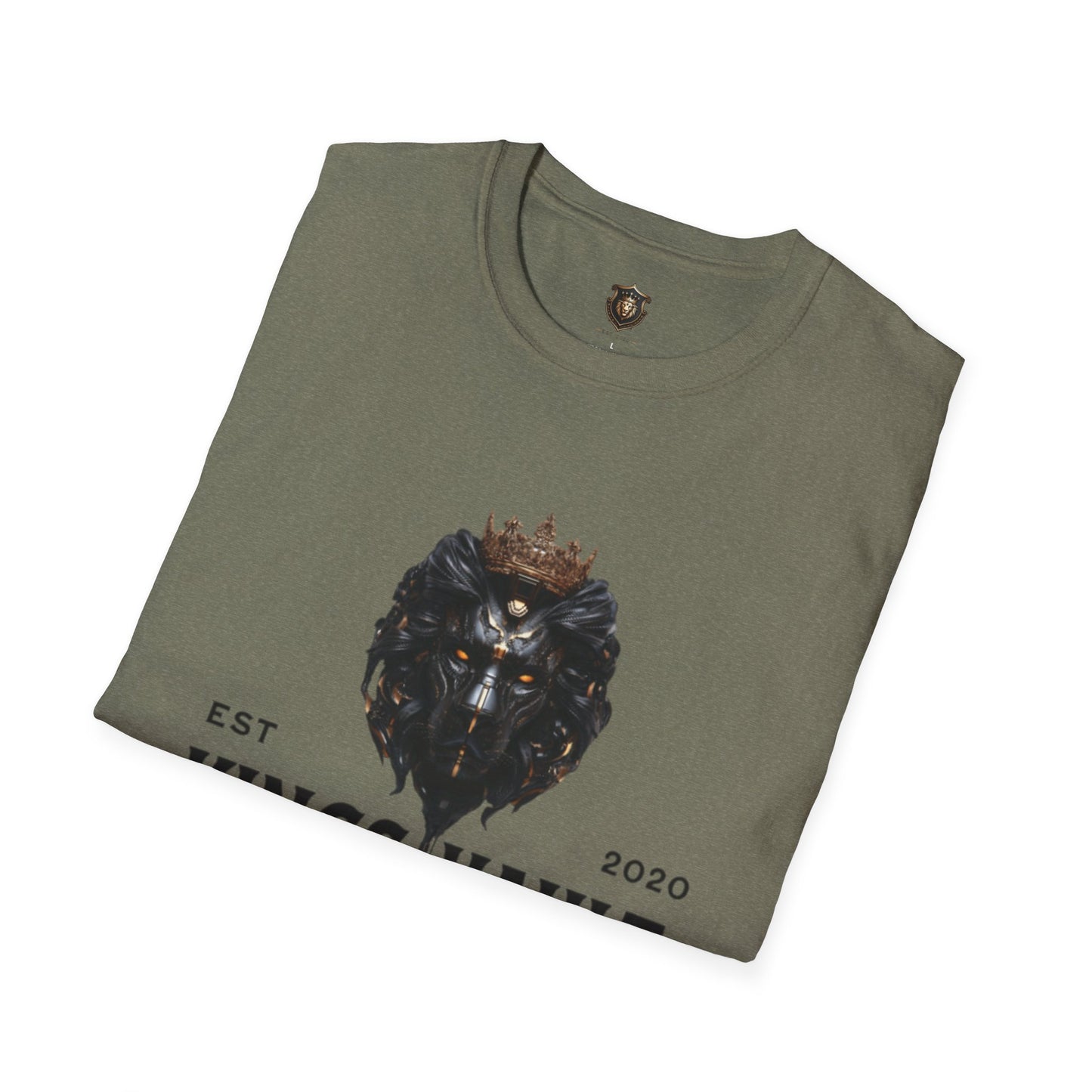 Kingsvault Signature T-Shirt – Ethically Sourced Cotton, Bold Lion & Crown Design