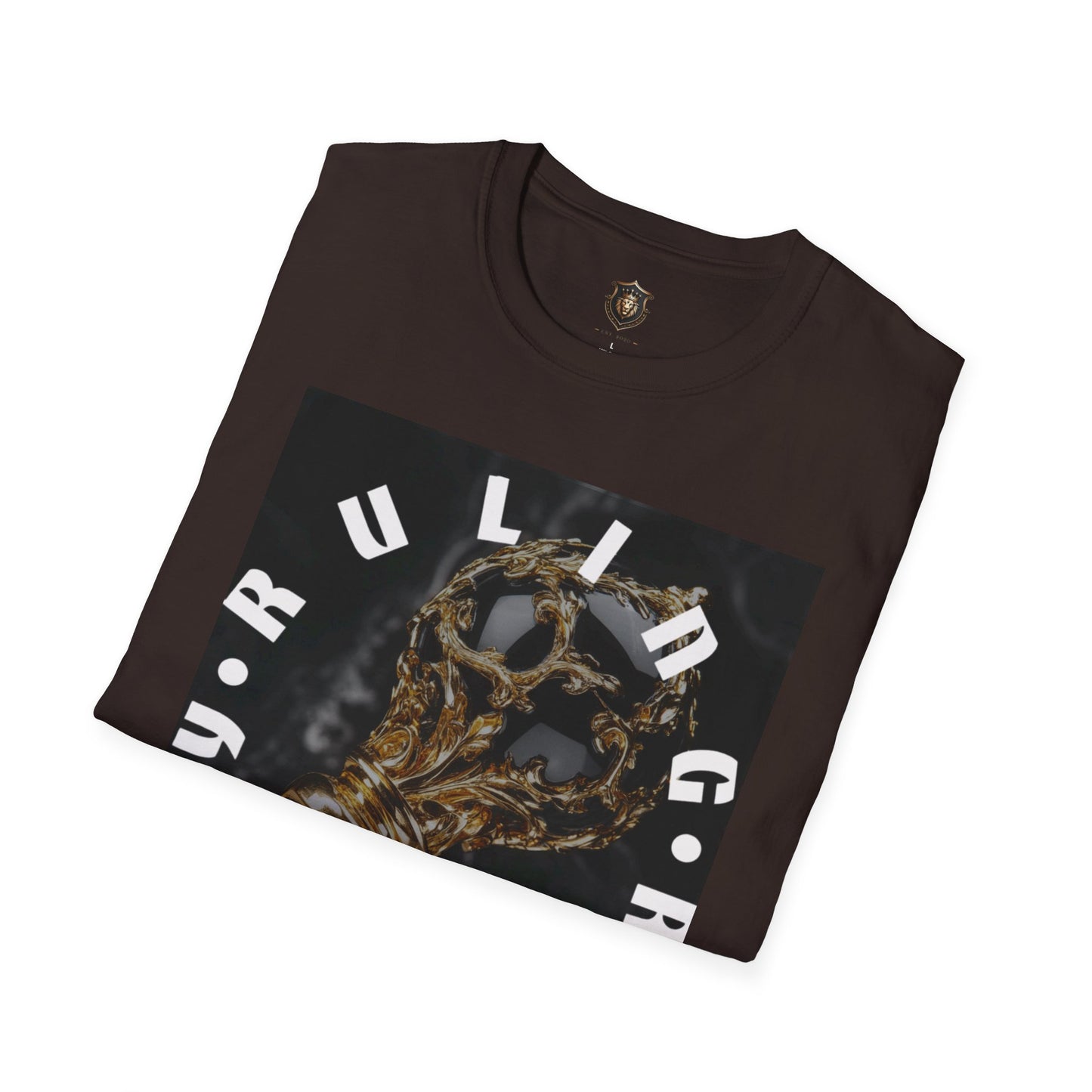 "Ruling Royalty" T-Shirt – 100% Cotton, Golden Scepter Design